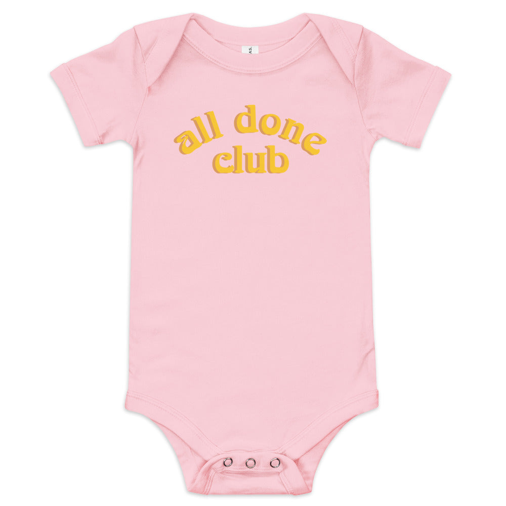 ALL DONE CLUB ONESIE