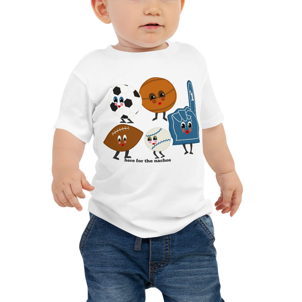HERE FOR THE NACHOS BABY TEE