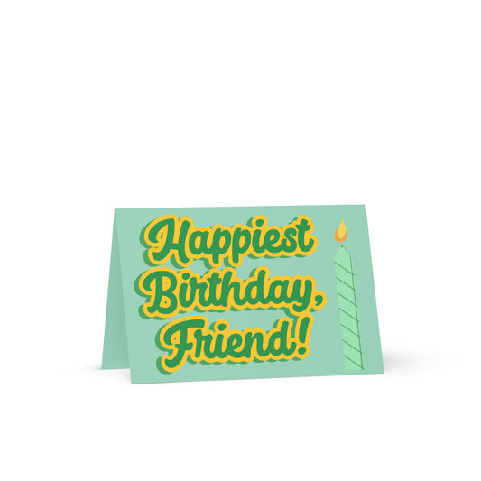 HAPPIEST BIRTHDAY CARD in GREEN