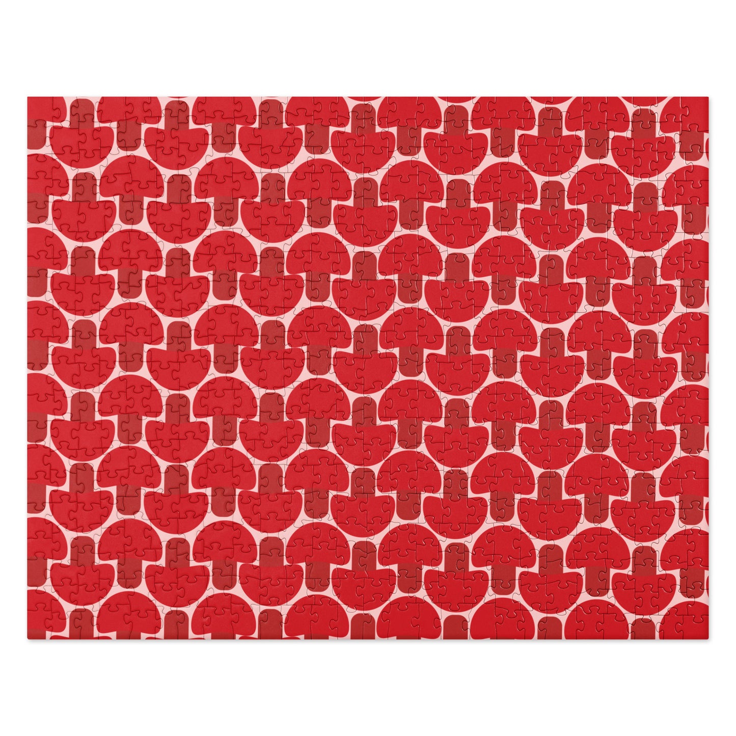 FUNGI JIGSAW PUZZLE in RED