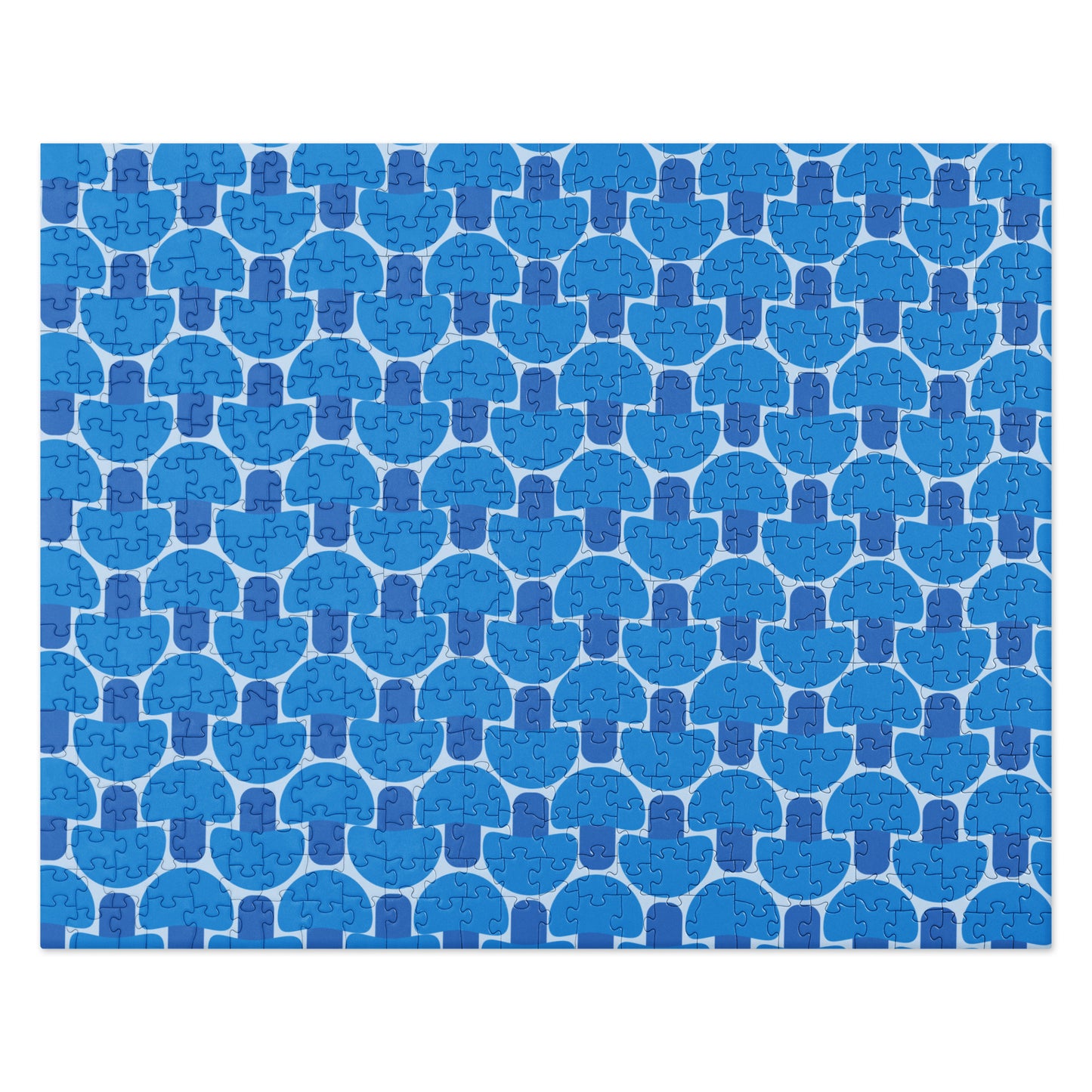 FUNGI JIGSAW PUZZLE in BLUE