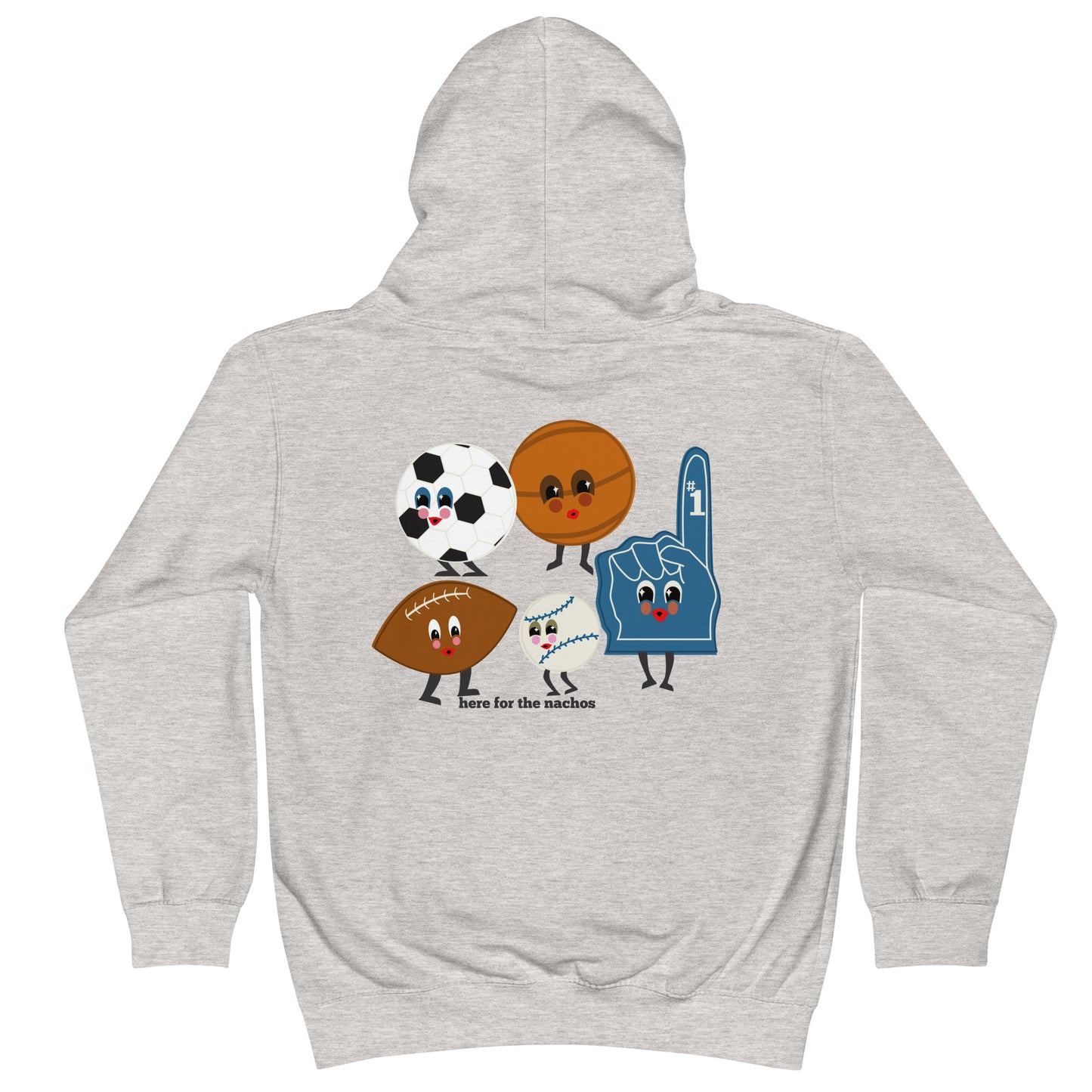 SPORTS / HERE FOR THE NACHOS KIDS HOODIE