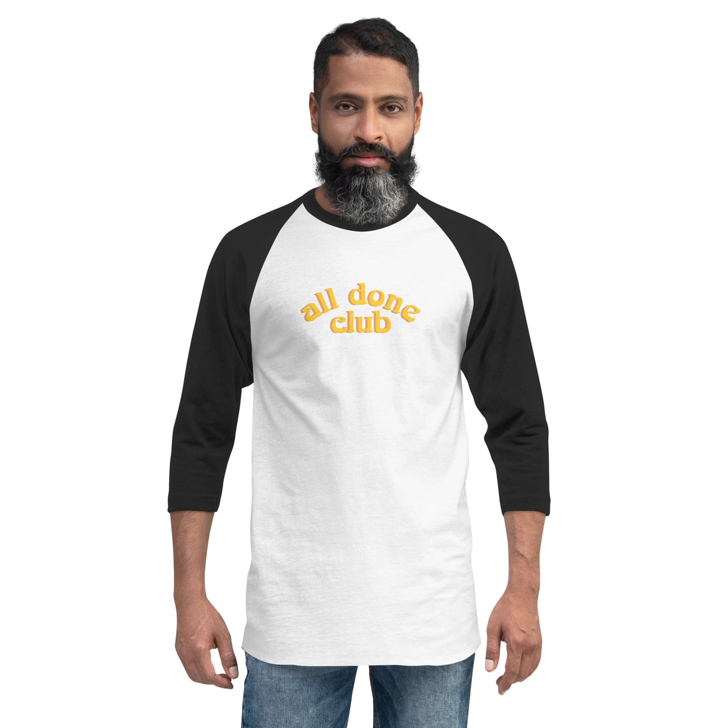 ALL DONE CLUB UNISEX FIT RAGLAN