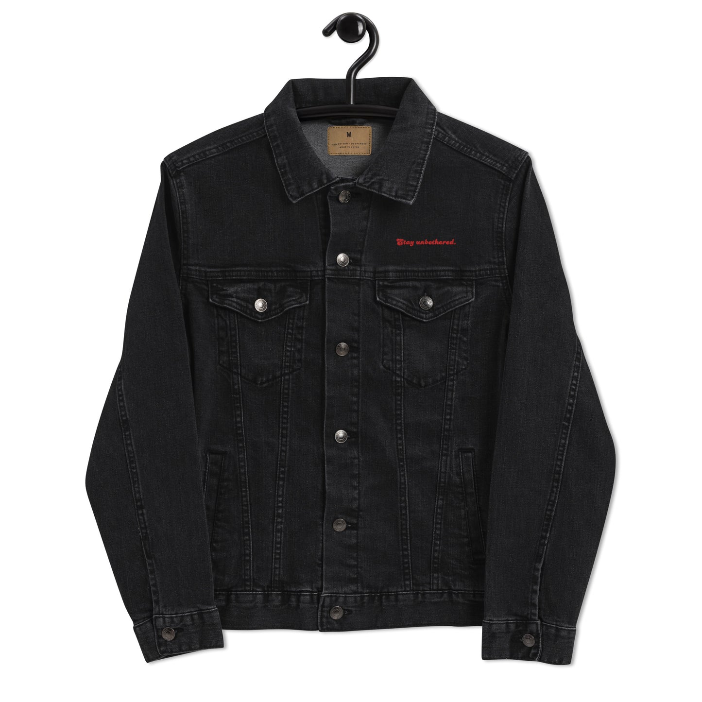 STAY UNBOTHERED UNISEX FIT DENIM JACKET