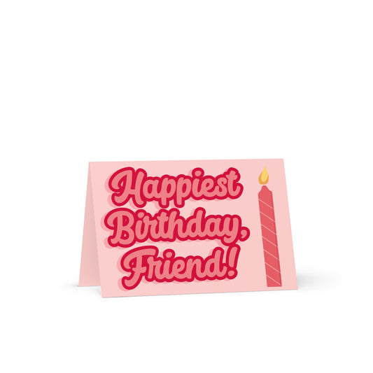 HAPPIEST BIRTHDAY CARD in PINK