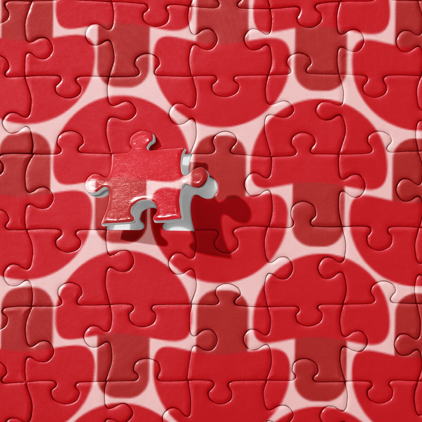 FUNGI JIGSAW PUZZLE in RED