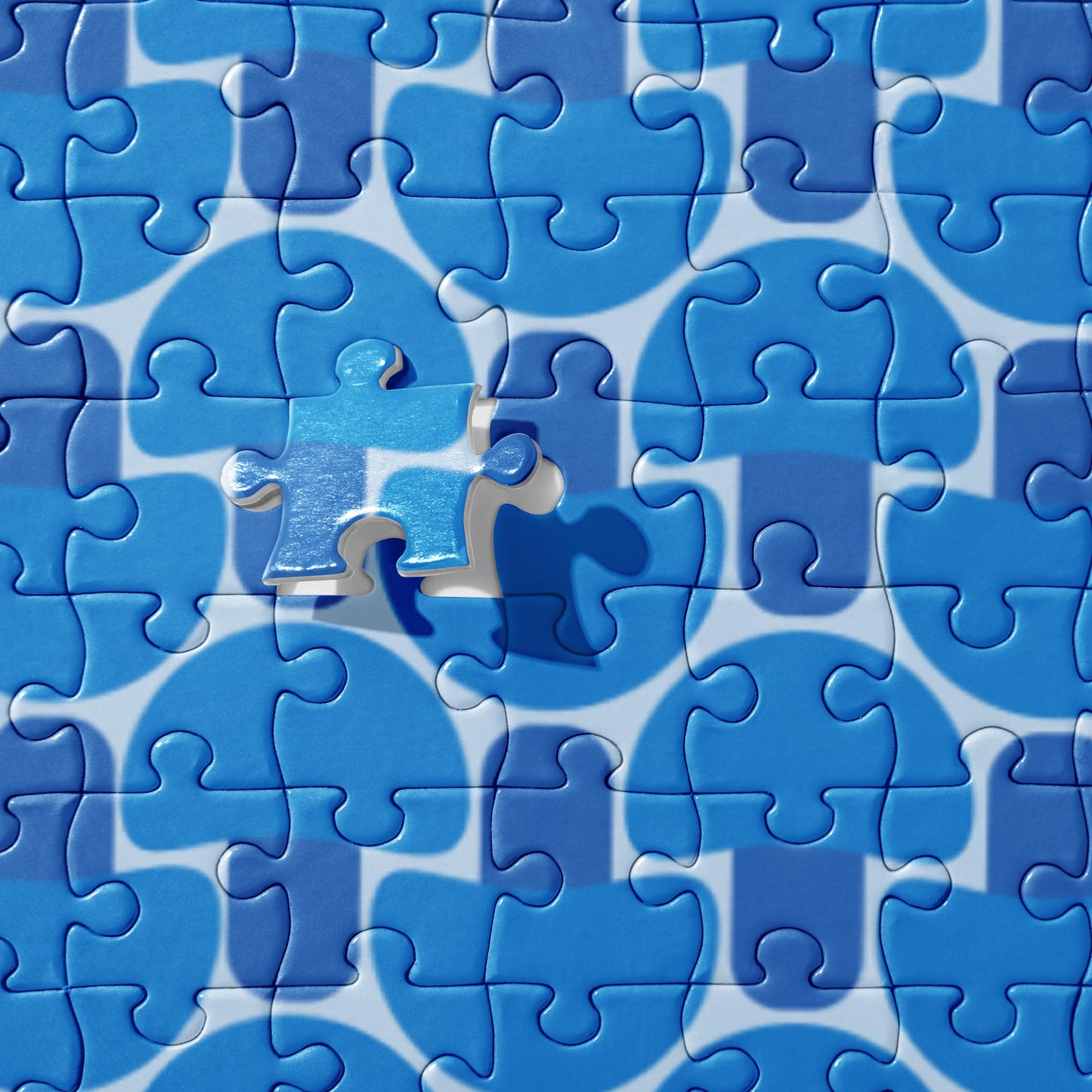 FUNGI JIGSAW PUZZLE in BLUE