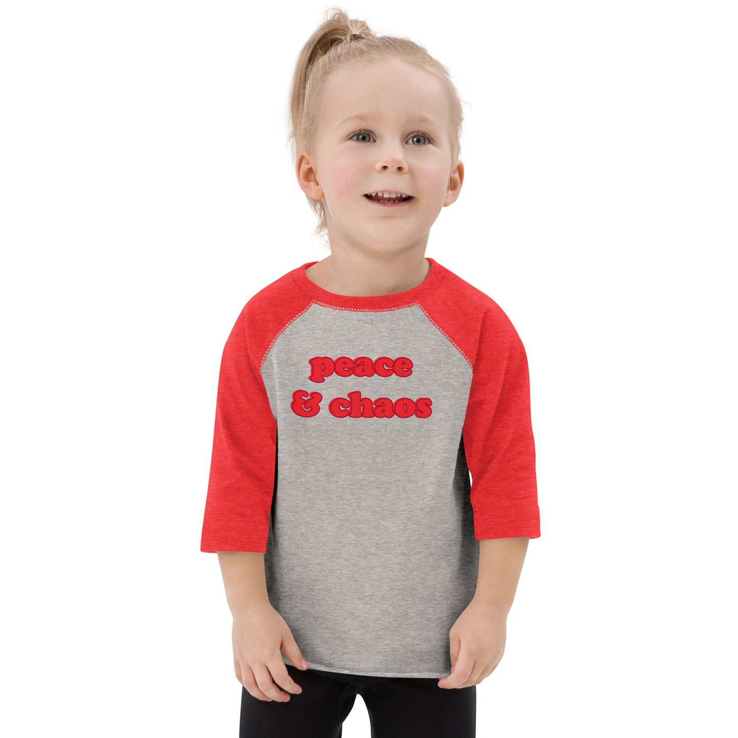 PEACE & CHAOS TODDLER RAGLAN