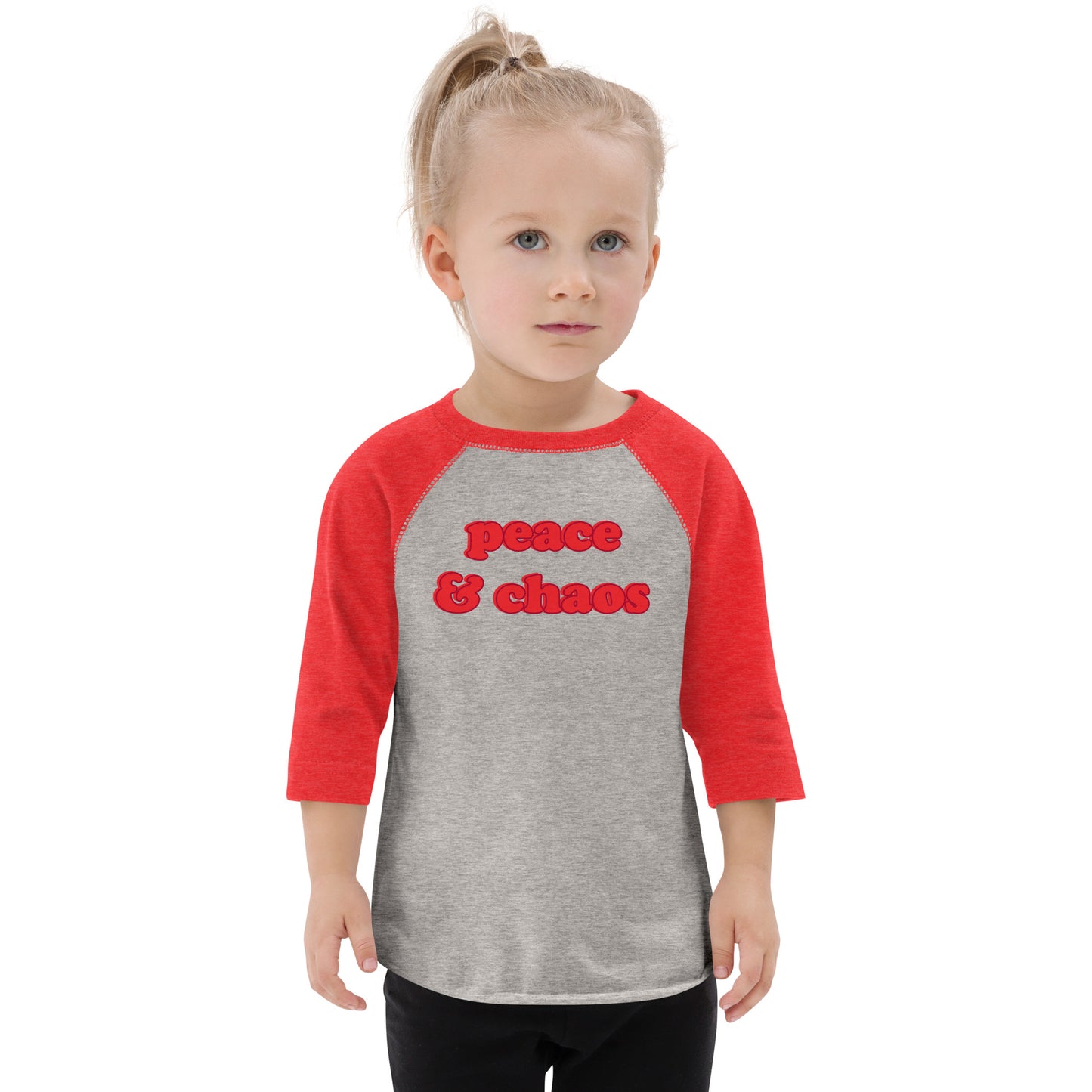 PEACE & CHAOS TODDLER RAGLAN