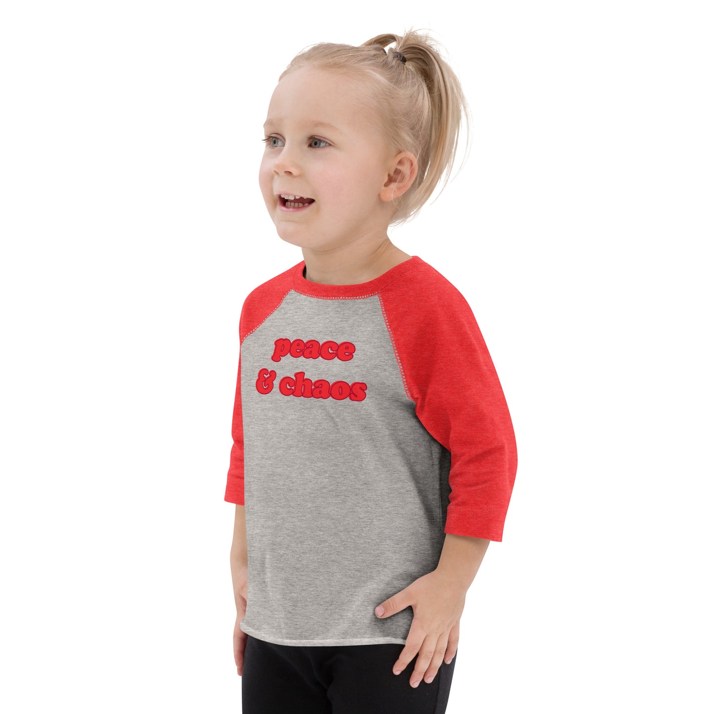 PEACE & CHAOS TODDLER RAGLAN