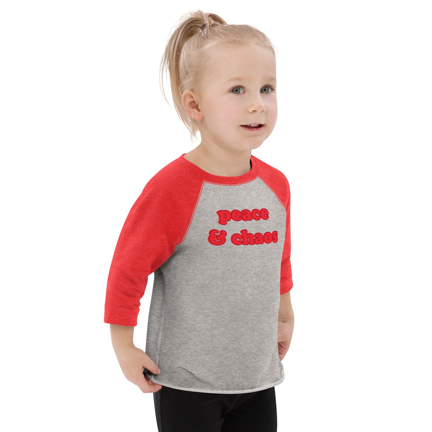 PEACE & CHAOS TODDLER RAGLAN