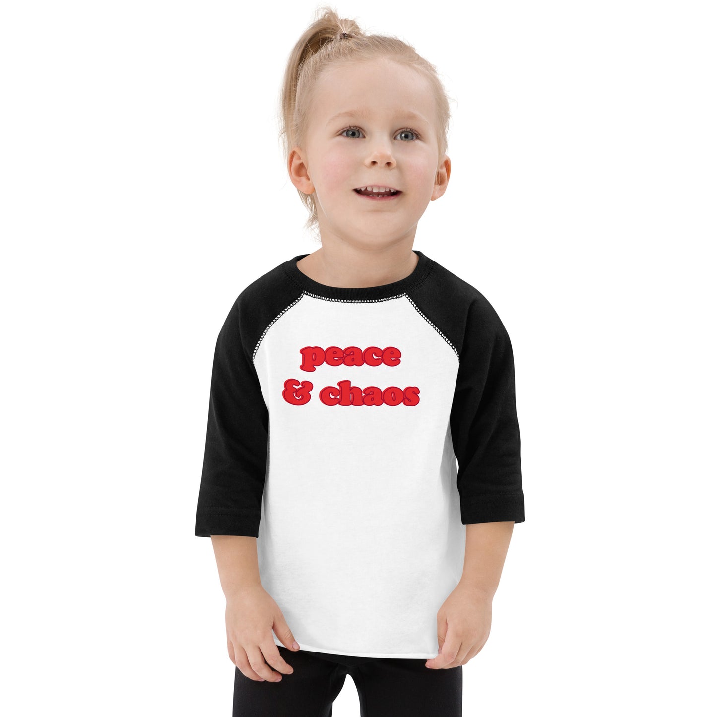 PEACE & CHAOS TODDLER RAGLAN