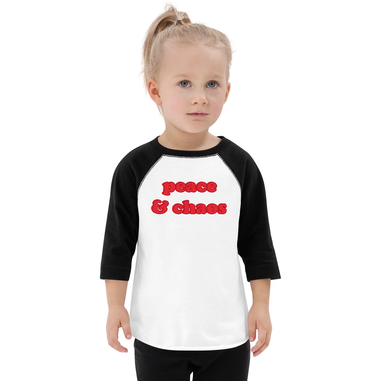 PEACE & CHAOS TODDLER RAGLAN