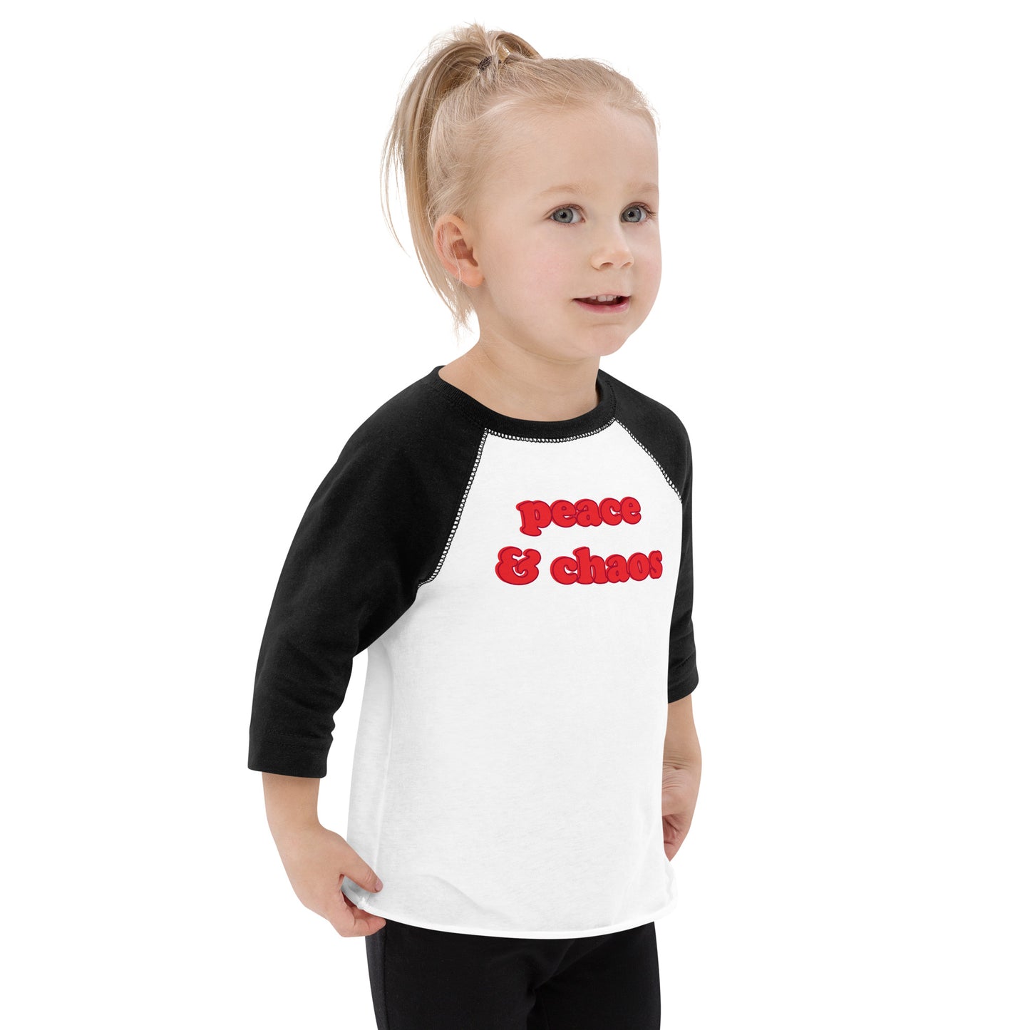 PEACE & CHAOS TODDLER RAGLAN