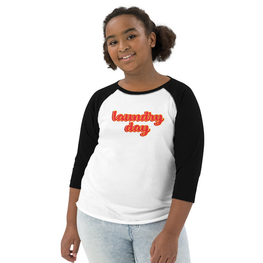 LAUNDRY DAY KIDS RAGLAN